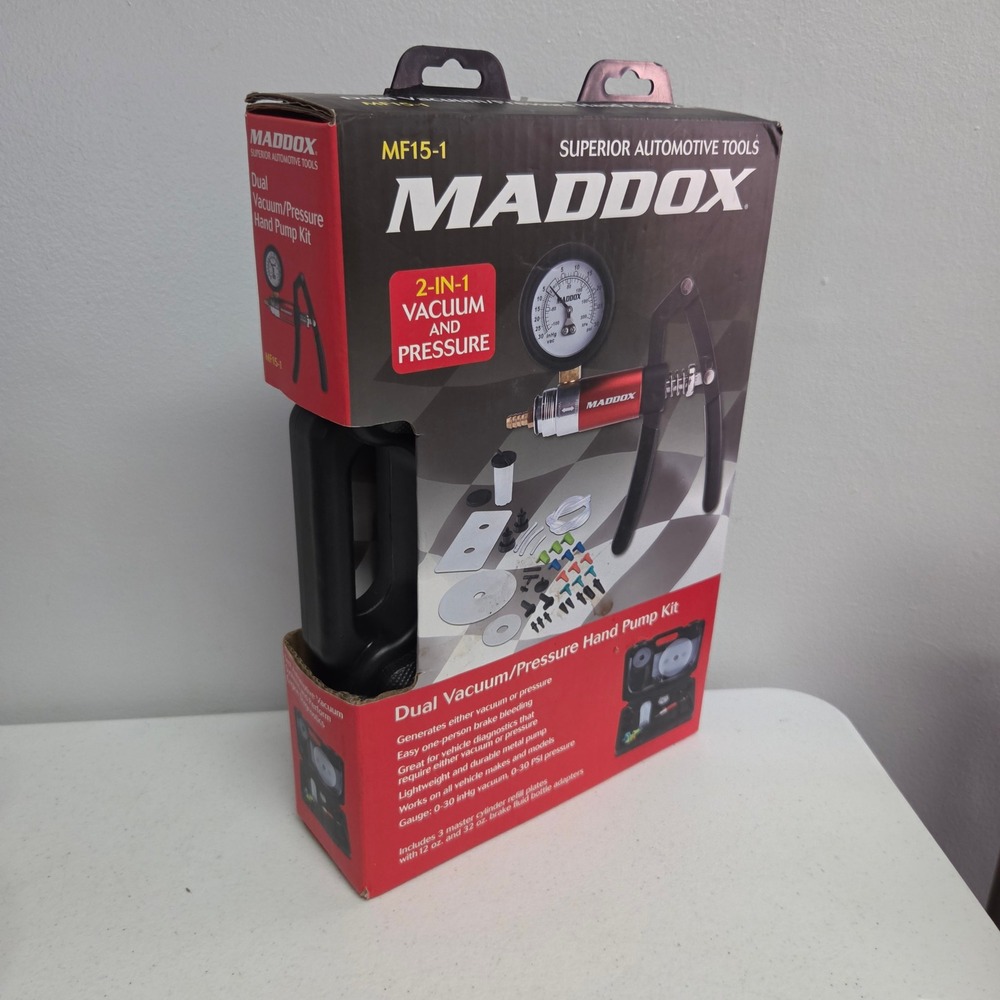 Maddox MF15-1 Dual Vacuum Pressure Hand Pump Kit Brake Bleeder